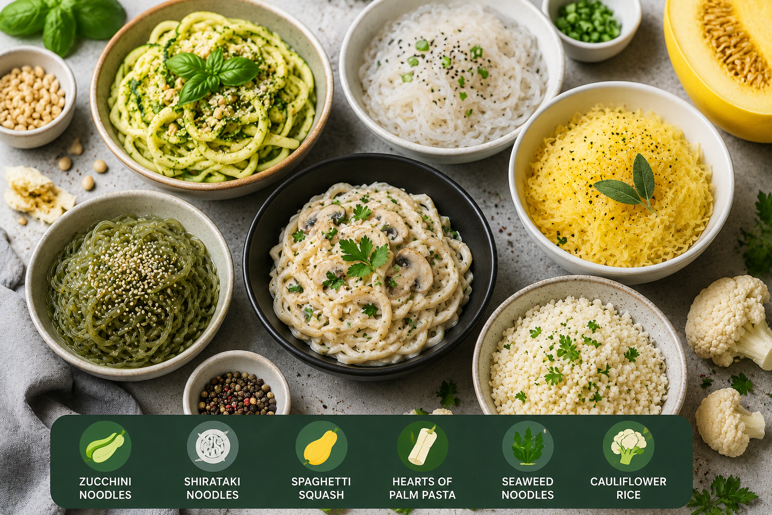low carb pasta alternatives